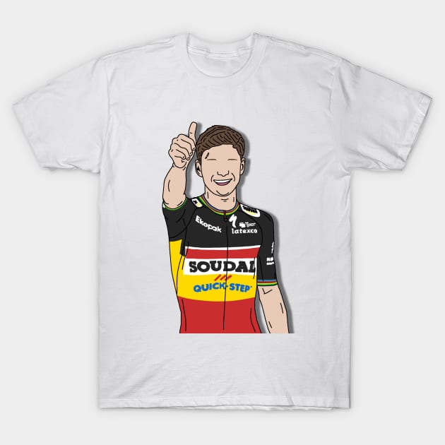 Remco Belgium Jersey LaVuelta 2023 T-Shirt by p3p3ncil